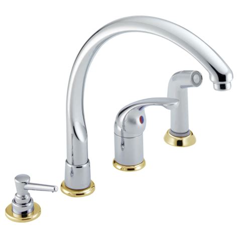 If your current kitchen faucet is no longer working properly, then you can try this version. Single Handle Kitchen Faucet 174-CBWF | Delta Faucet