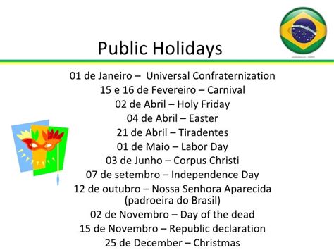 National Holiday Brazil The O Guide
