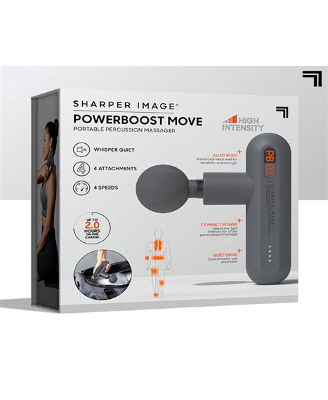 Sharper Image Powerboost Move Deep Tissue Travel Percussion Massager Macys