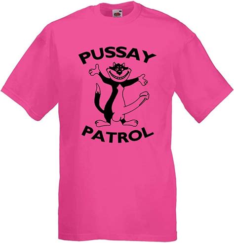 pussay patrol stag do t shirts printed back and front uk clothing