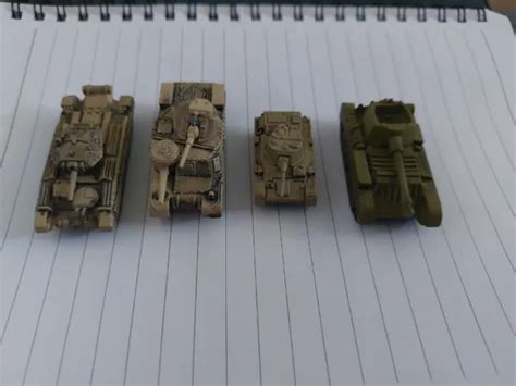 15mm Scale Ww2 British Tanks Tank Destroyer Axis And Allies X 4 £18
