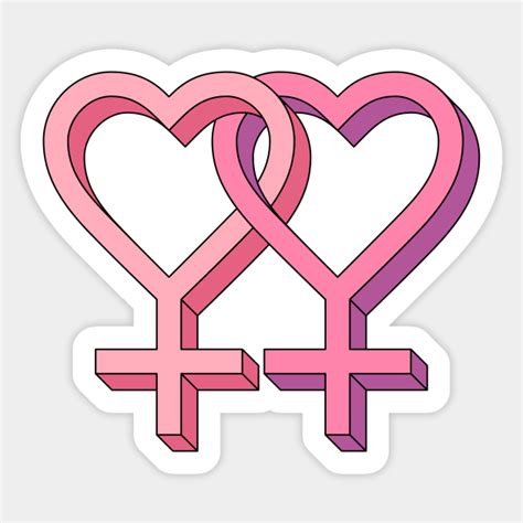 lesbian lgbt pride pink design lesbian sticker teepublic