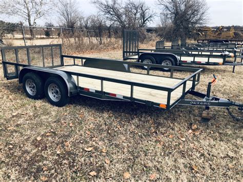 16 Ft X 83 Tandem Axle Utility Trailer With Dovetail And Hd Gate Big