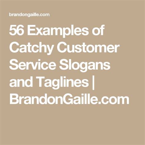 101 Examples Of Catchy Customer Service Slogans And Taglines Slogan
