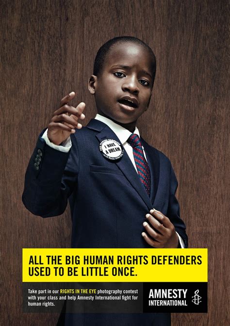 Amnesty International All The Big Human Rights Defenders Used To Be