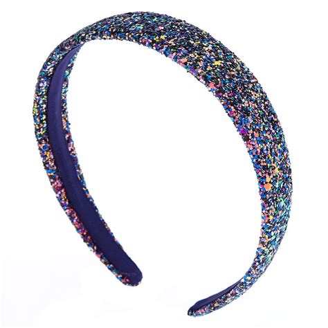 Glitter Galaxy Headband Purple Claires Us