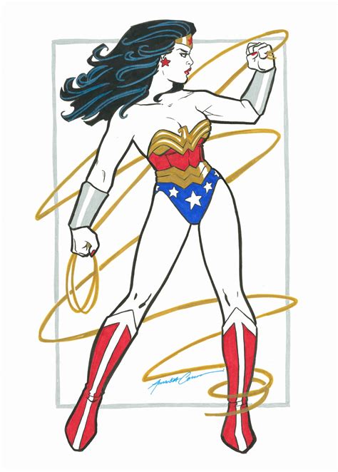 Wonder Woman By Amanda Conner In Phillip Quattrone S Wonder Woman Comic Art Gallery Room