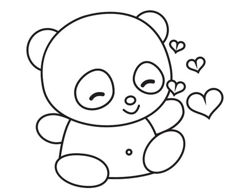 20 Page Cute Panda Coloring Pages Etsy