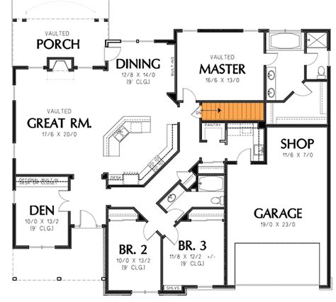 Single Story Home Plan 69022am Architectural Designs House Plans