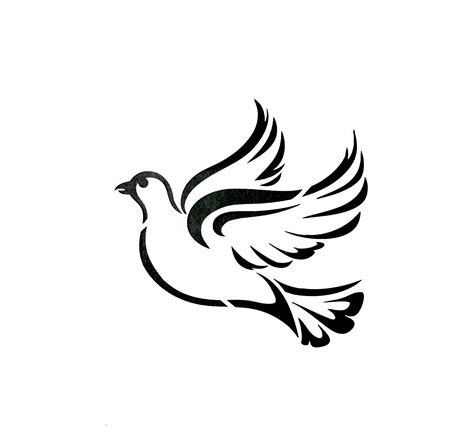 Bird Of Peace Dove Stencil Template Overlay Image Size 176mm Etsy Uk