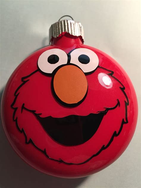 Elmo Ornamentmuppets Crafting Diy Christmas Tree Ornaments