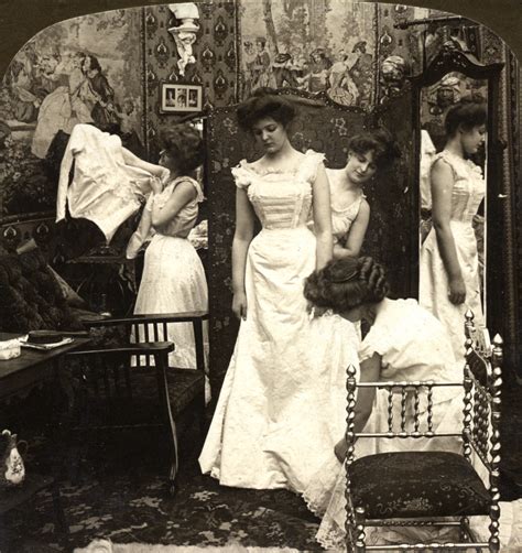 Vintage Photography Dressing The Bride 1890s