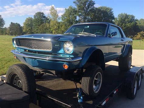 Blue 1965 Ford Mustang V8 4spd 4x4 Low Miles For Sale Mustangcarplace
