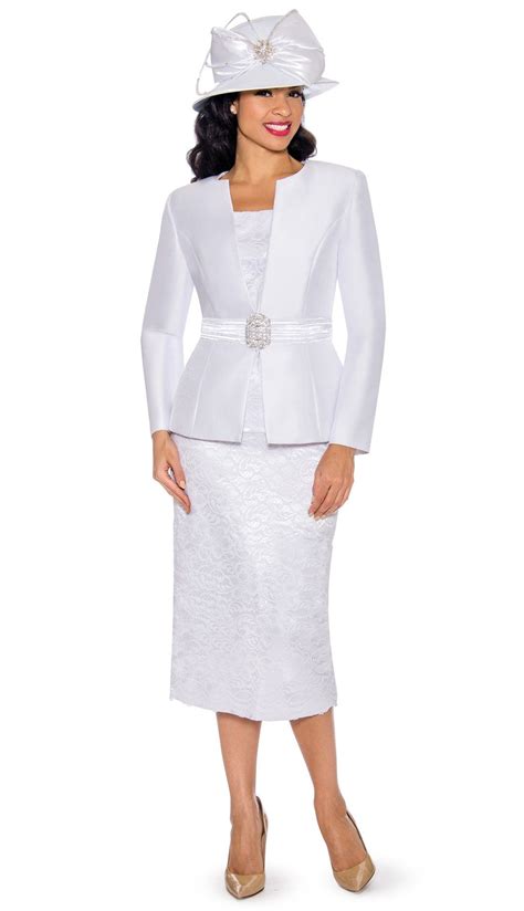 Giovanna Church Suit G1083 White Church Suits For Less Church Suits