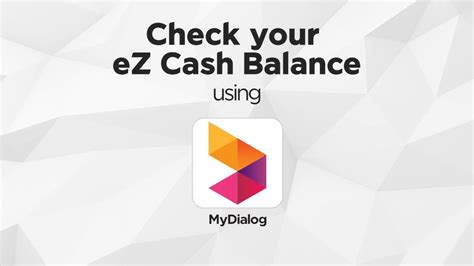 How to send and receive bitcoin on cash app. How to check your eZ Cash balance using the MyDialog App ...