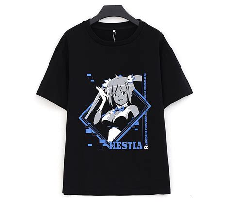 Danmachi Hestia T Shirt Hakusuru Anime Clothing And Dakimakura