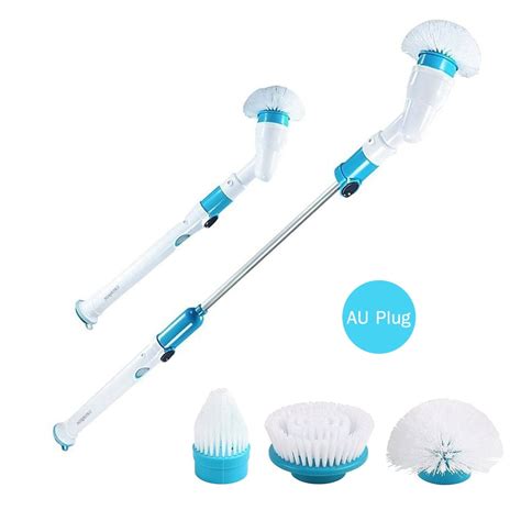 Electric Spin Scrubber Cordless Rechargeable Bathroom Scrubber Cleaning Brush Multi Functional