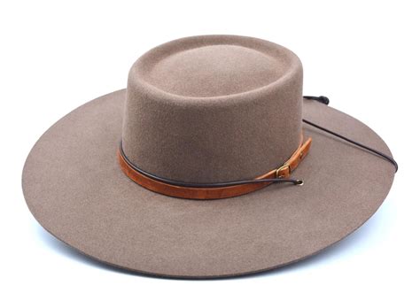 Bolero Hat The Mojave Desert Taupe Brown Vaquero Crown Wide Brim Hat