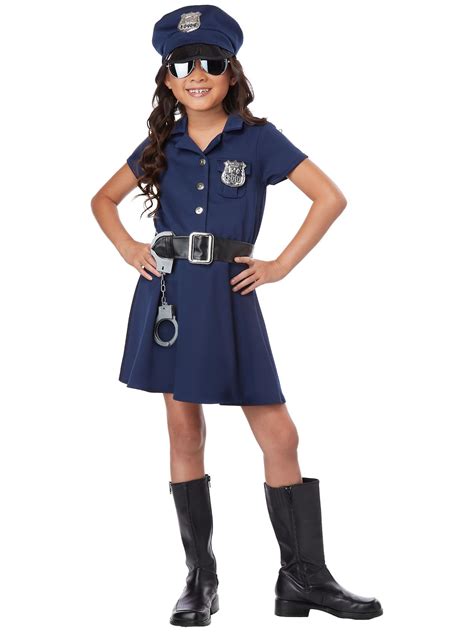 police officer cop uniform policewoman role play book week girls costume fruugo us
