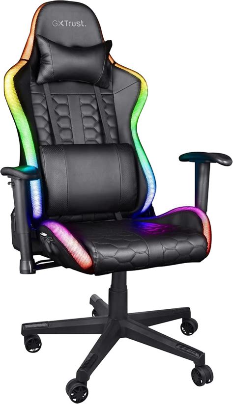 Trust Gaming Chair With Rgb Led Illuminated Edges Gxt 716 Rizza