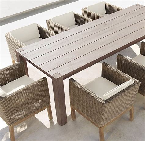 Our outdoor dining chairs are a perfect complement to your design style for your patio. 108" Parsons Dining Table | Outdoor tables, chairs, Modern ...