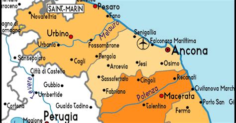 Maybe you would like to learn more about one of these? Mappa dell Marche Provincia | Italia Mappa della Città ...