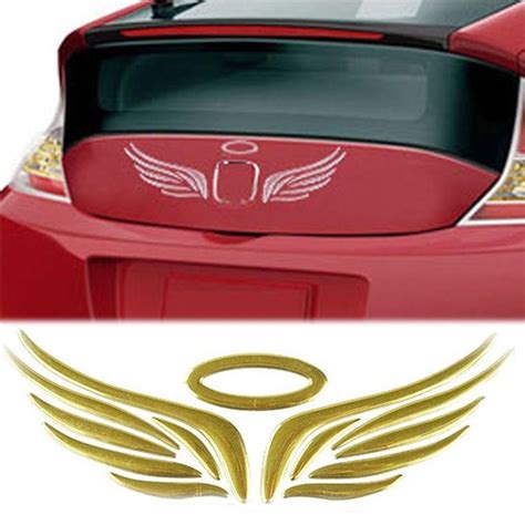 3d Angel Wing Car Auto Stickers Decal Vehicle Emblem Badge Logo