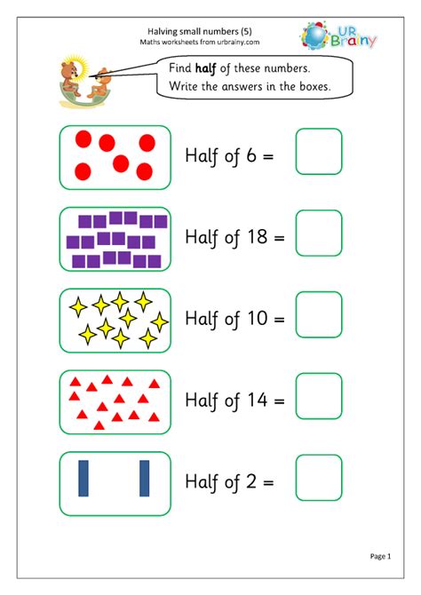 Halves 1st Grade Math Worksheet Greatschools Year 1 Read And Color A