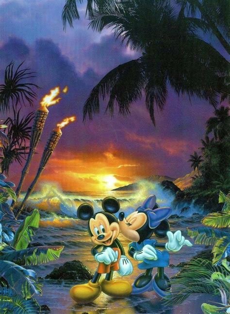 Minnie Mickey Island Hawaii Disney Posters Disney Drawings Disney