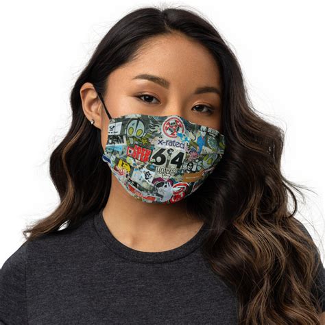 Graffiti Art Face Mask Covering Accesorios Regalos Arte Etsy