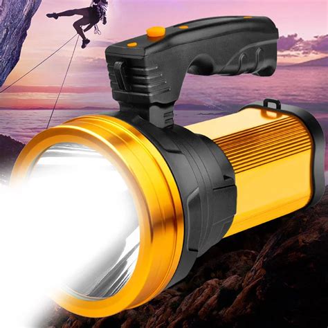 1 Pcs Bright Torch Flashlight Searchlight Led Handheld Rechargeable