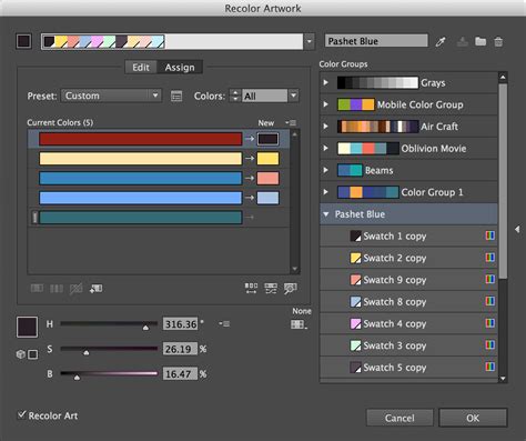 How To Recolor Artwork In Illustrator Pattern Swatche