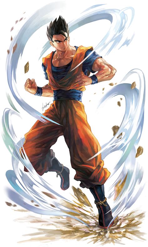 During the cell saga, gohan became the show's strongest hero, but slacked off on his training as he grew older. Son Gohan - DRAGON BALL - Zerochan Anime Image Board