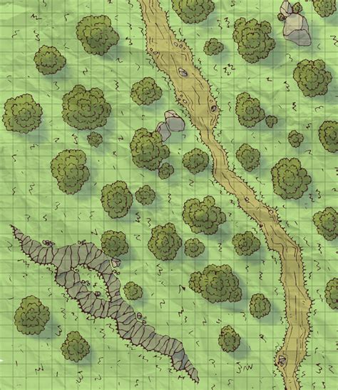 The Worn Road My First Digital Battle Map Battlemaps Fantasy Map