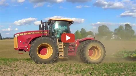 New Versatile 450 Tractor Pulling A Great Plains Turbo Max