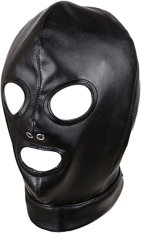 AROROMI Kopfmaske Bondage Maske Fetish Erotik Kostüme Maske für Augen und Mund Fetisch SM Sex