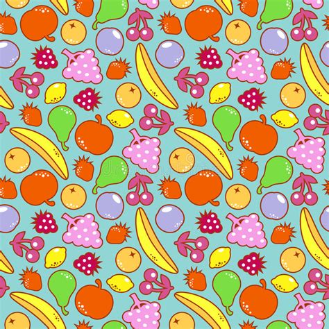 Fruit Pattern Stock Vector Illustration Of Seamless 65913804