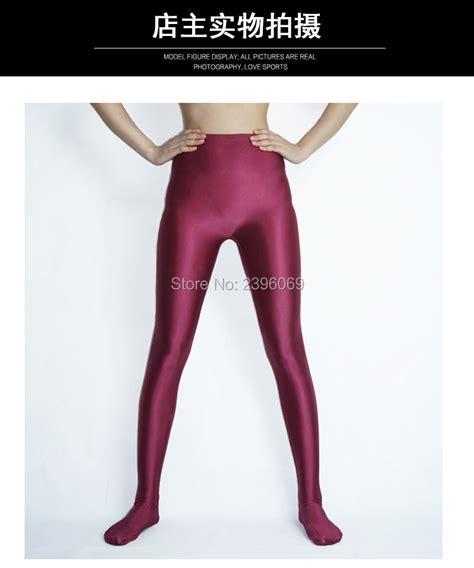 lg005 unisex lycra spandex tights solid color opaque zentai legging fetish wear customize size