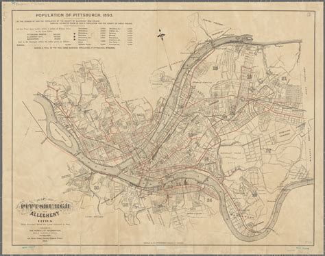 Map Of Pittsburgh And Allegheny Cities Nypl Digital Collections