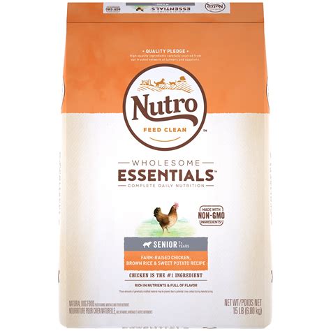 Nutro Wholesome Essentials Senior Natural Dry Dog Food Farm Raised