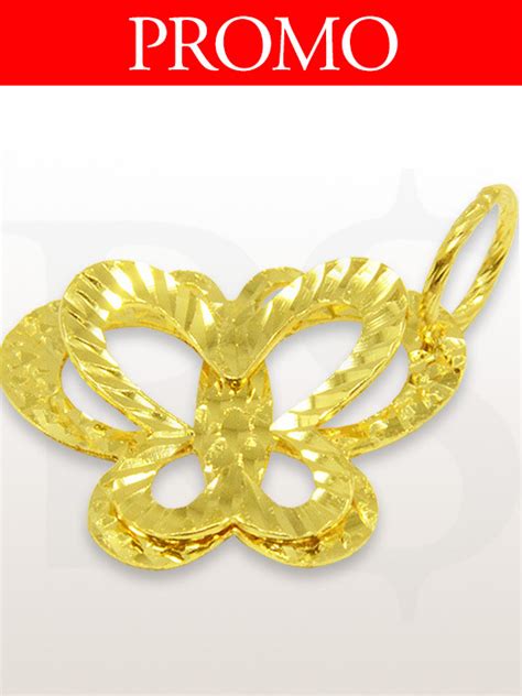 In london (london gold fixing). Pendant Butterfly 916 Gold 0.85 gram | Buy Silver Malaysia