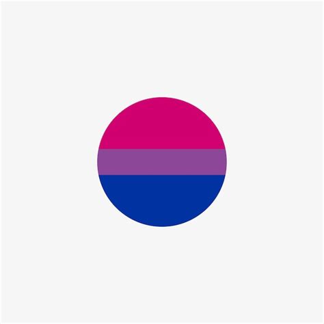 Premium Vector Circle Bisexual Flag With White Background