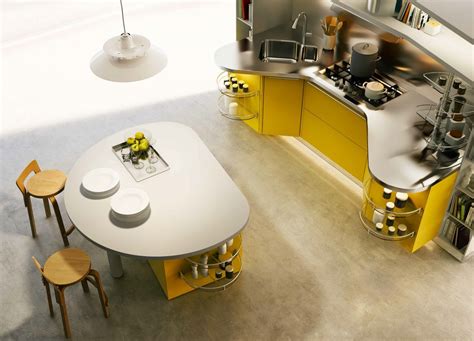 Round Kitchen Island Interior Design Ideas