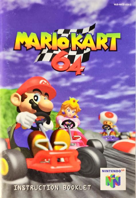 Mario Kart 64 Instruction Booklet Nintendo 64 N64 Manual