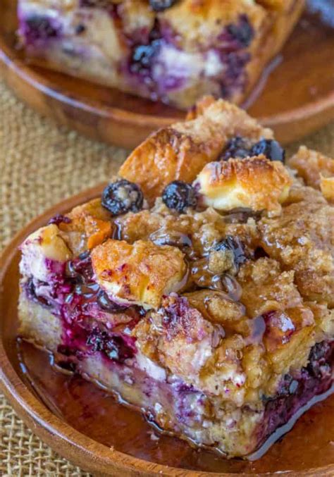 We add whole grains, ripe bananas and reduce the sugar. Blueberry Cream Cheese French Toast Bake - Dinner, then ...