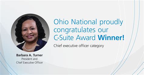 Ohio National Financial Services On Linkedin 2021 C Suite Awards Winner Barbara Turner