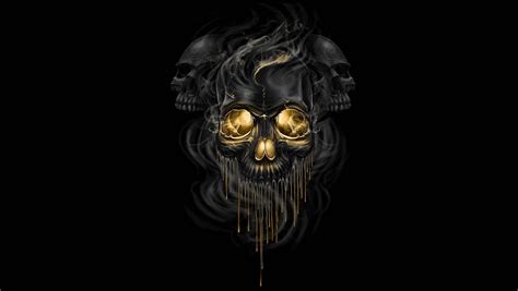 Most ios devices come with a default picture. Black skulls, artwork, skull HD wallpaper | Wallpaper Flare
