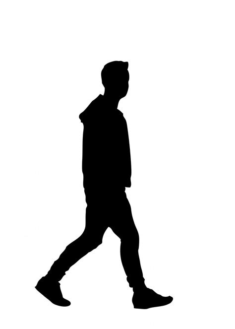 Walking Person Silhouette At Getdrawings Free Download