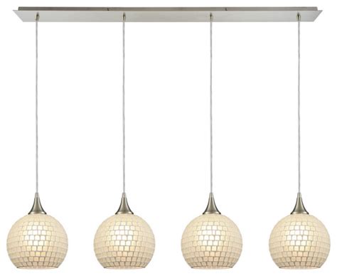 Fusion 4 Pendant Satin Nickel Contemporary Pendant Lighting By Buildcom Houzz