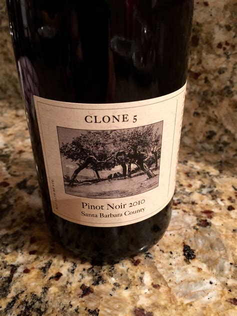 Clone 5 Pinot Noir 2010 First Pour Wine